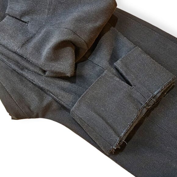 Vince Stretch Skinny Ankle Slit High Rise Black Pants Large - Picture 8 of 9